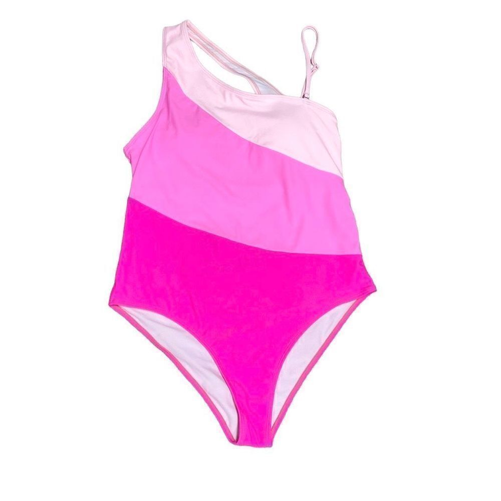 Pink Multi One Piece Swimsuit Size XL NEW